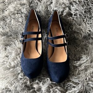 Blue suede shoes